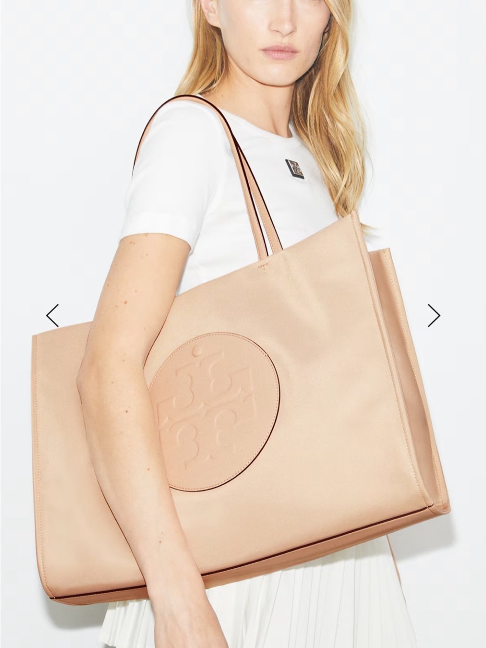 Tory Burch Ella Large Tote Rose Silk NWT